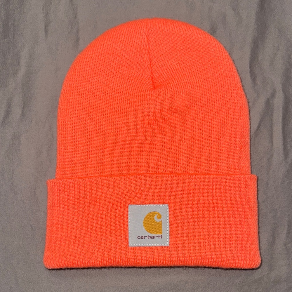 Carhartt Bright Orange Knit Hat